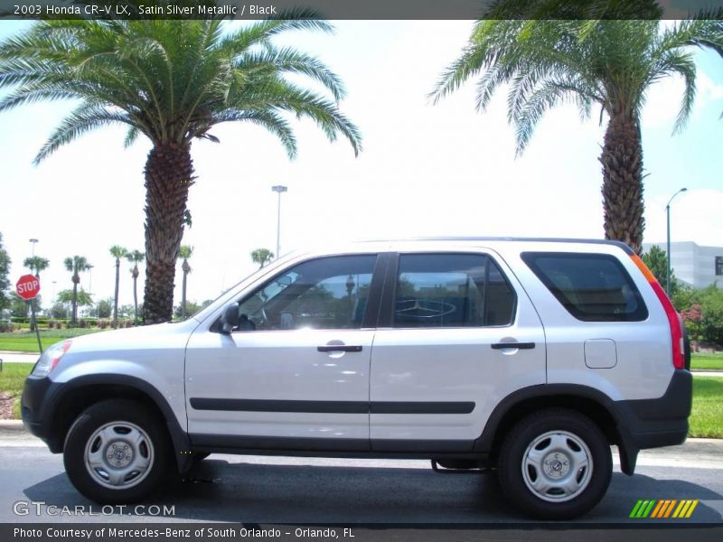 Satin Silver Metallic / Black 2003 Honda CR-V LX