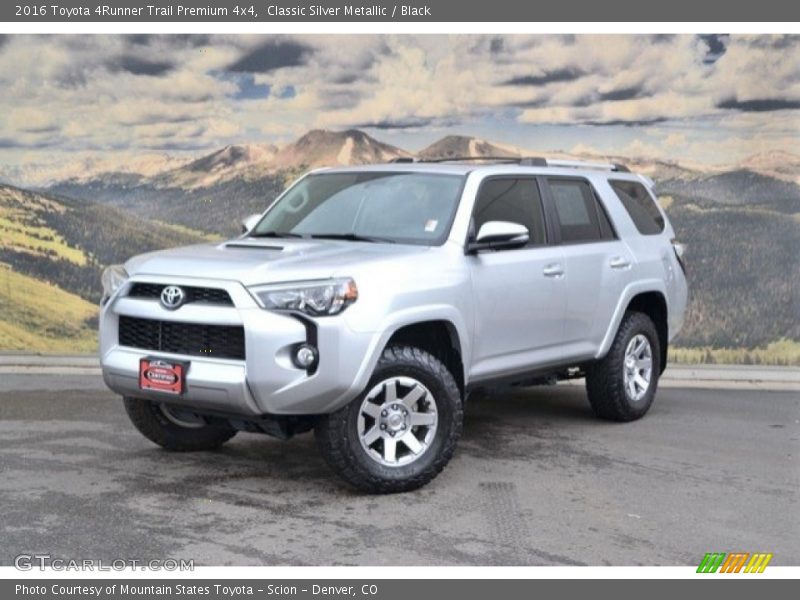 Classic Silver Metallic / Black 2016 Toyota 4Runner Trail Premium 4x4
