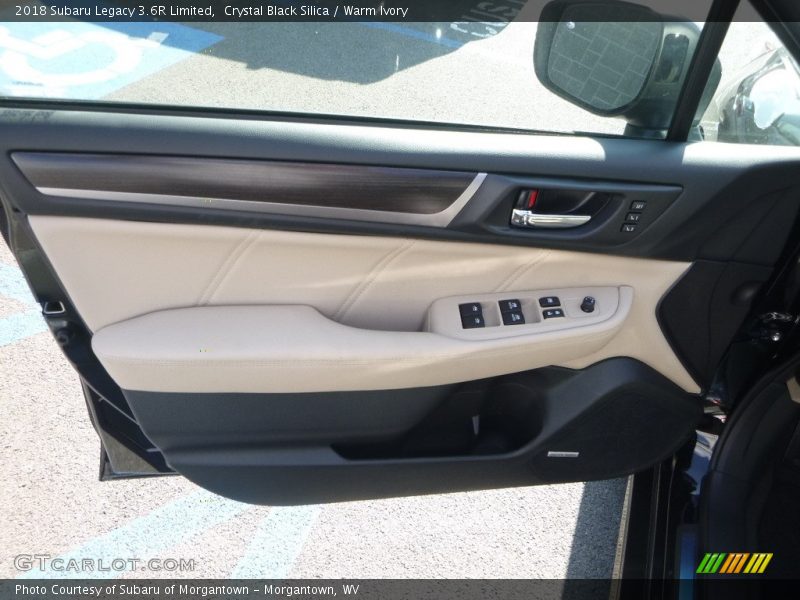 Crystal Black Silica / Warm Ivory 2018 Subaru Legacy 3.6R Limited