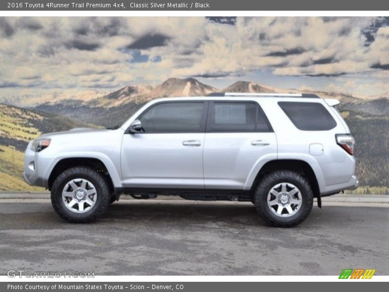 Classic Silver Metallic / Black 2016 Toyota 4Runner Trail Premium 4x4