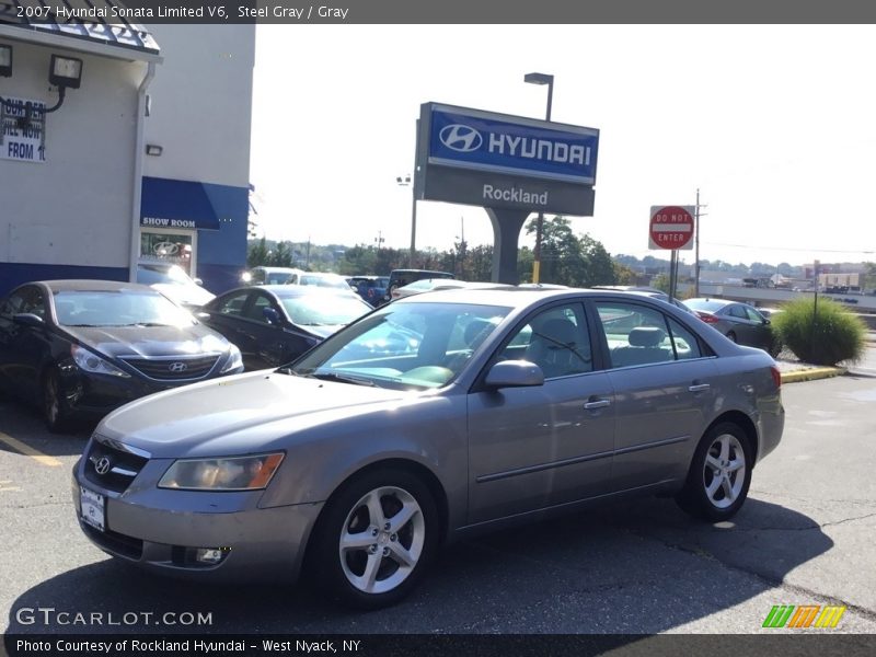 Steel Gray / Gray 2007 Hyundai Sonata Limited V6