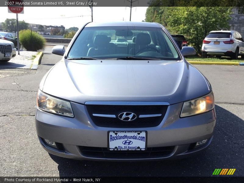 Steel Gray / Gray 2007 Hyundai Sonata Limited V6