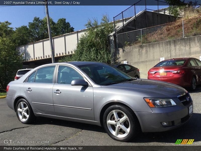 Steel Gray / Gray 2007 Hyundai Sonata Limited V6