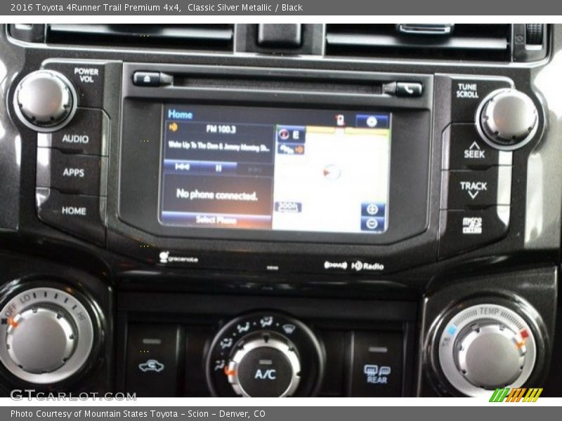 Classic Silver Metallic / Black 2016 Toyota 4Runner Trail Premium 4x4