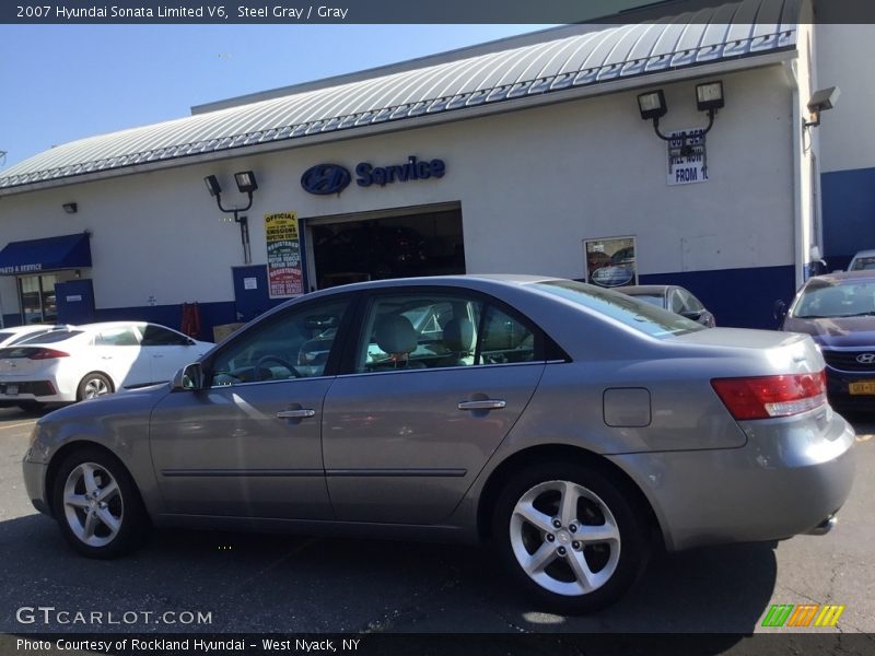 Steel Gray / Gray 2007 Hyundai Sonata Limited V6