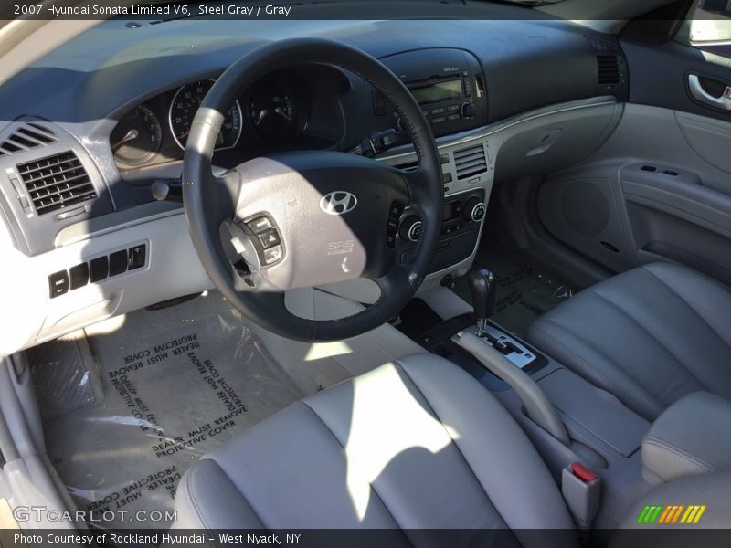Steel Gray / Gray 2007 Hyundai Sonata Limited V6