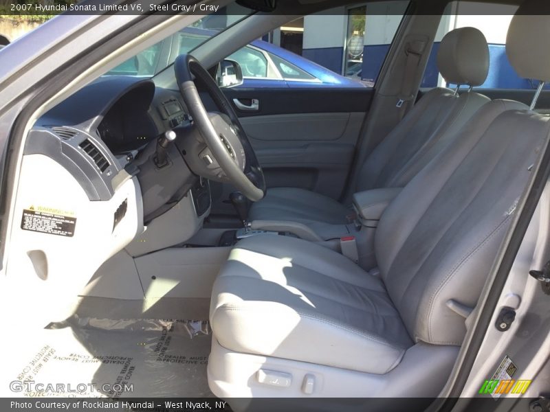 Steel Gray / Gray 2007 Hyundai Sonata Limited V6
