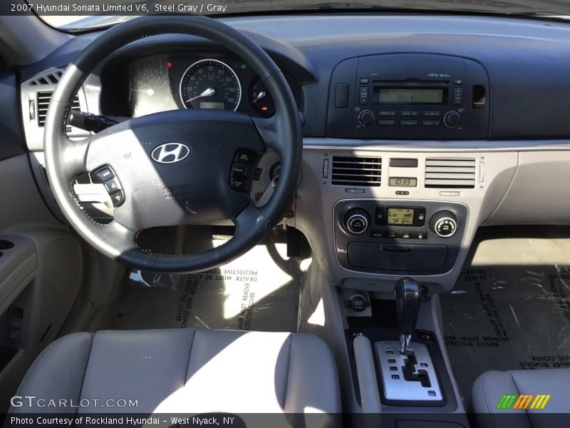Steel Gray / Gray 2007 Hyundai Sonata Limited V6