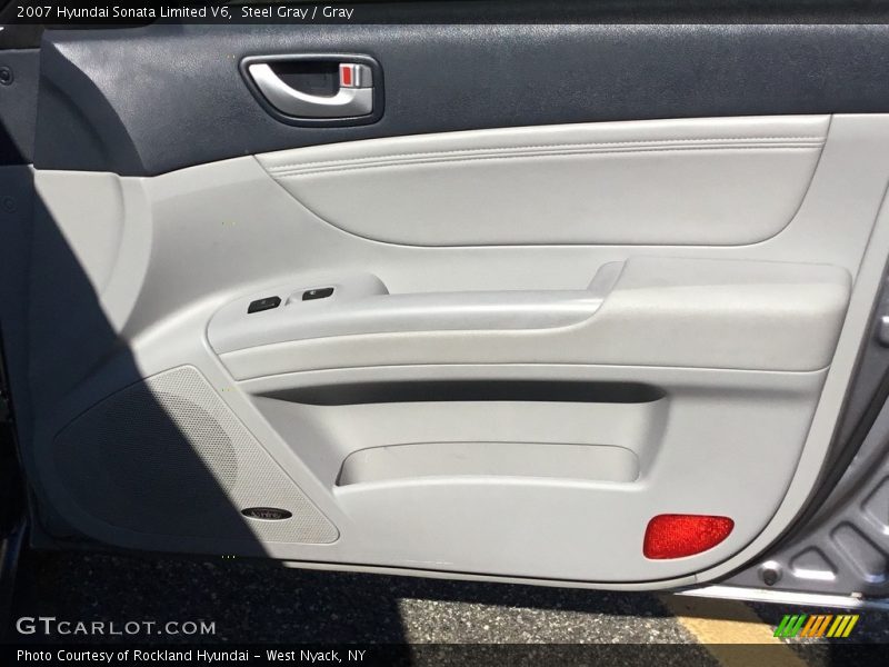 Steel Gray / Gray 2007 Hyundai Sonata Limited V6