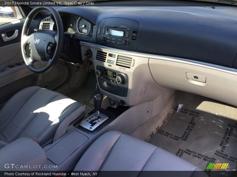 Steel Gray / Gray 2007 Hyundai Sonata Limited V6