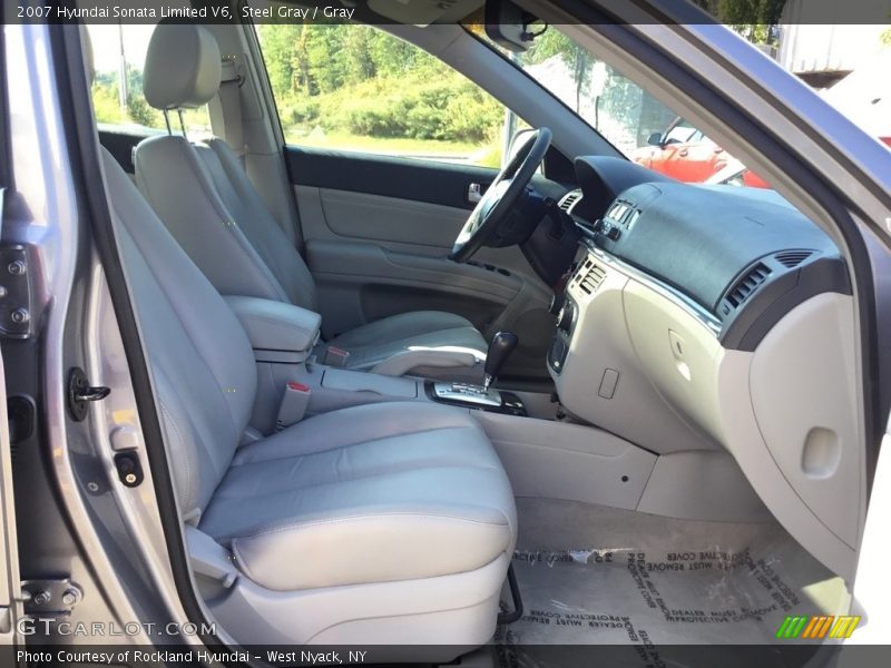 Steel Gray / Gray 2007 Hyundai Sonata Limited V6