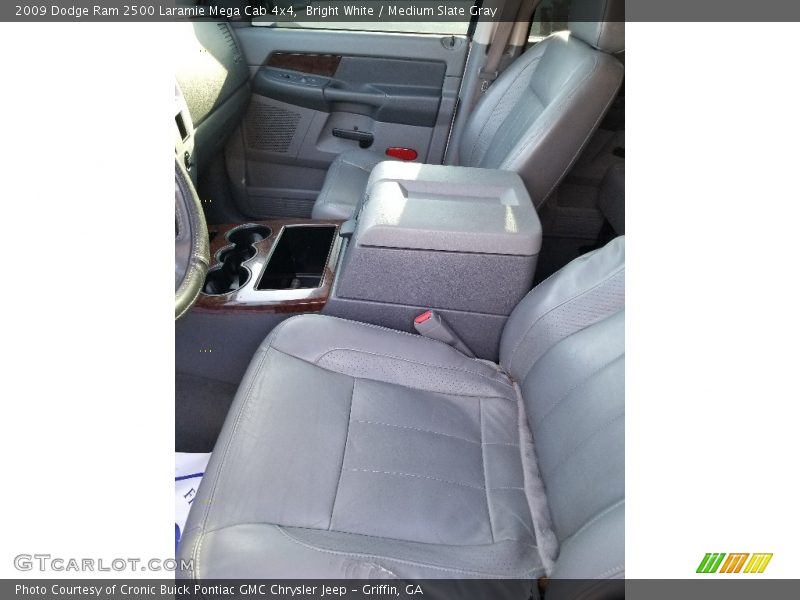 Bright White / Medium Slate Gray 2009 Dodge Ram 2500 Laramie Mega Cab 4x4