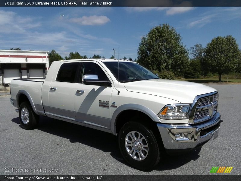  2018 3500 Laramie Mega Cab 4x4 Pearl White