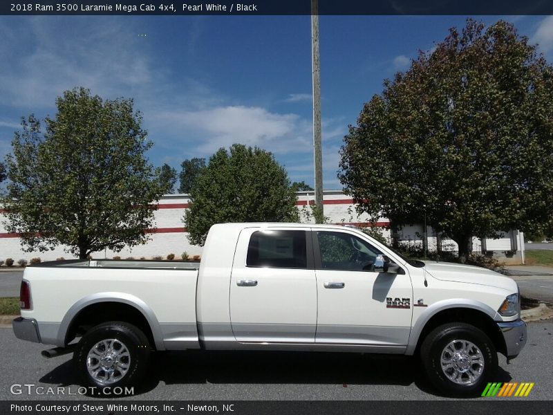  2018 3500 Laramie Mega Cab 4x4 Pearl White