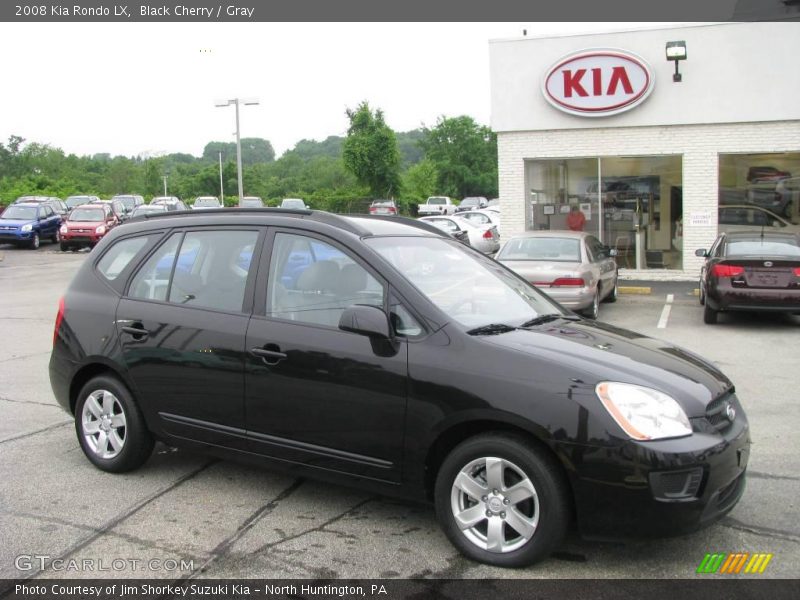 Black Cherry / Gray 2008 Kia Rondo LX