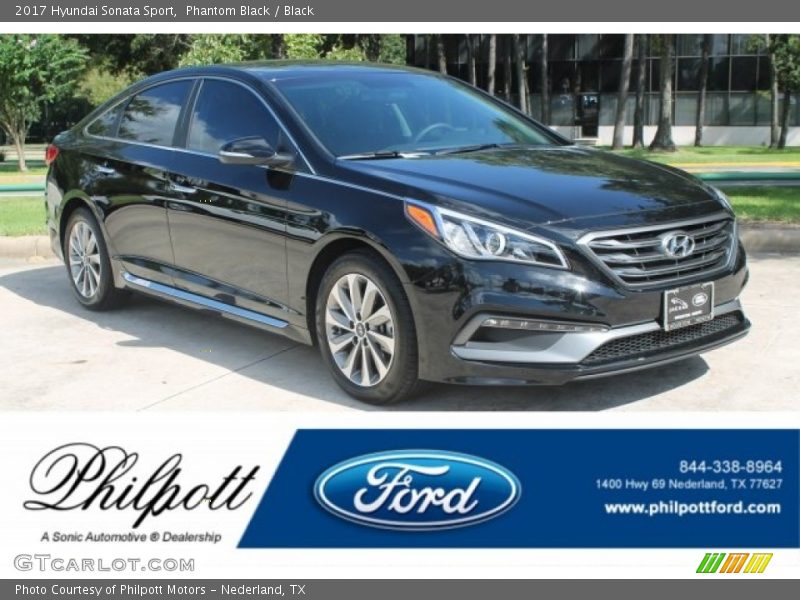 Phantom Black / Black 2017 Hyundai Sonata Sport