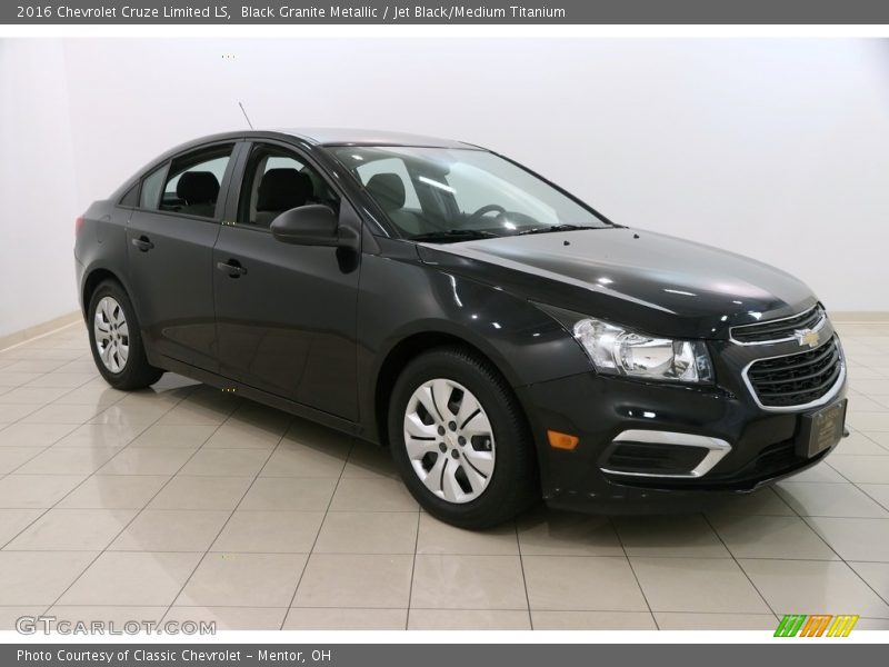 Black Granite Metallic / Jet Black/Medium Titanium 2016 Chevrolet Cruze Limited LS
