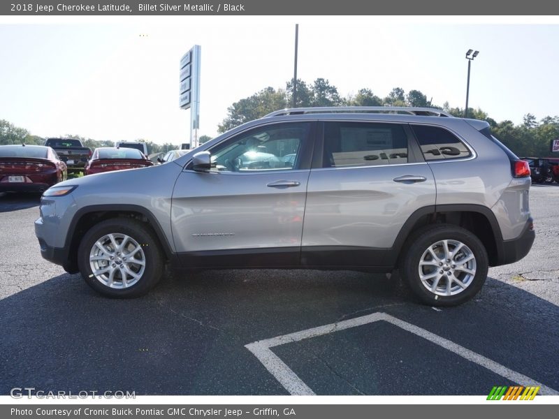 Billet Silver Metallic / Black 2018 Jeep Cherokee Latitude