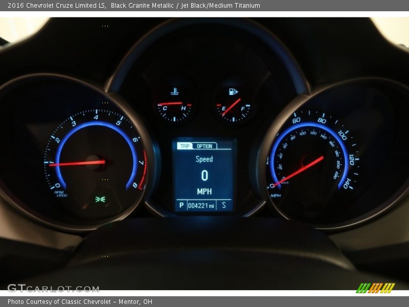 Black Granite Metallic / Jet Black/Medium Titanium 2016 Chevrolet Cruze Limited LS