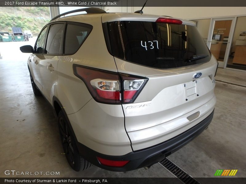 White Gold / Charcoal Black 2017 Ford Escape Titanium 4WD