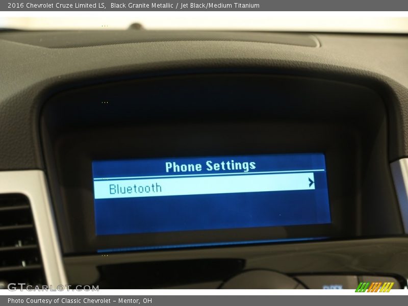 Black Granite Metallic / Jet Black/Medium Titanium 2016 Chevrolet Cruze Limited LS