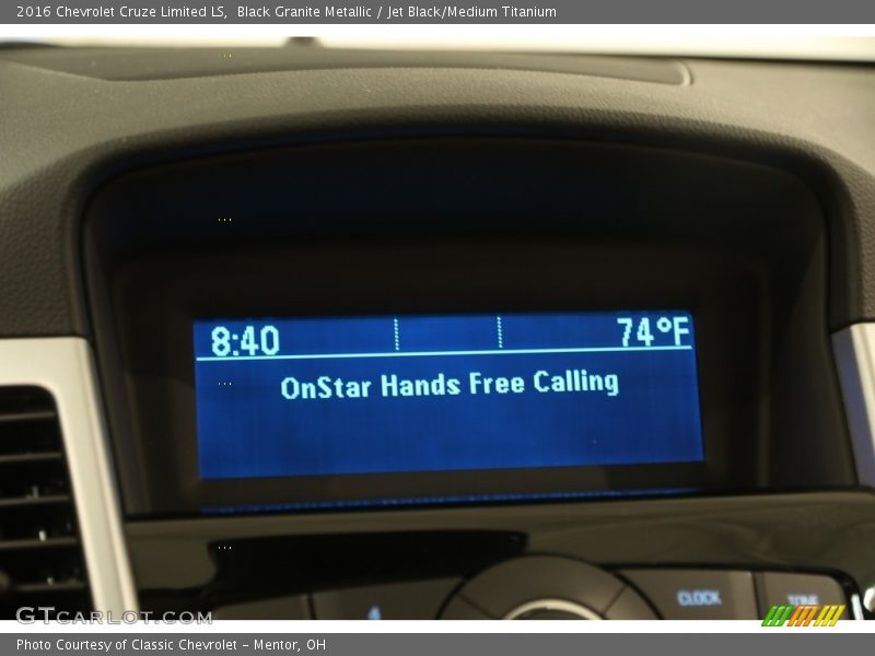 Black Granite Metallic / Jet Black/Medium Titanium 2016 Chevrolet Cruze Limited LS