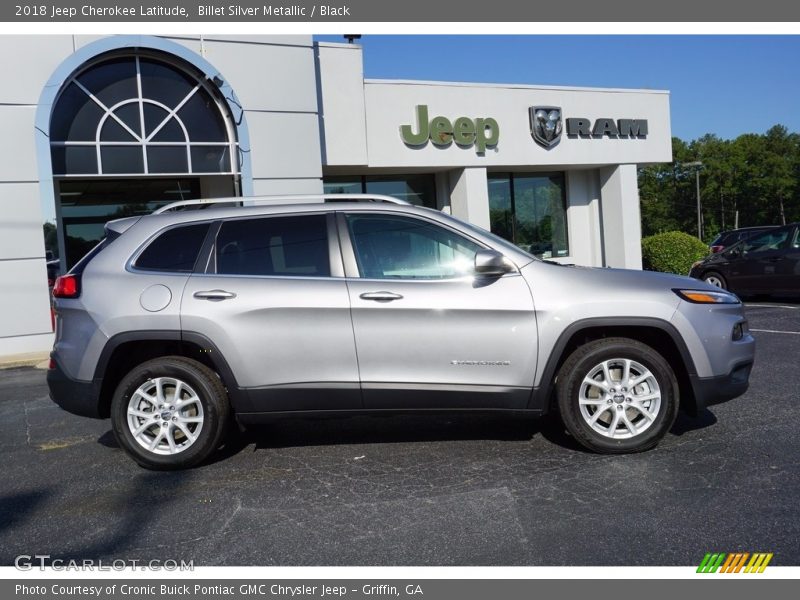 Billet Silver Metallic / Black 2018 Jeep Cherokee Latitude