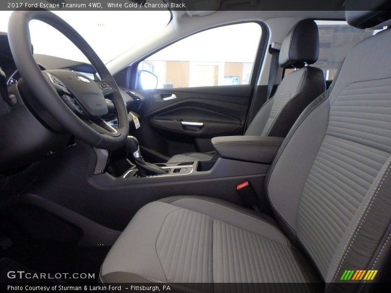 White Gold / Charcoal Black 2017 Ford Escape Titanium 4WD