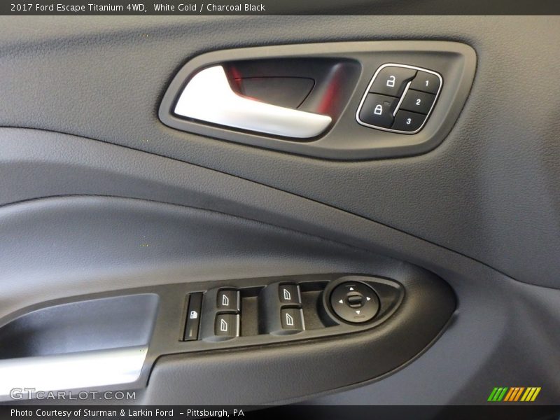 White Gold / Charcoal Black 2017 Ford Escape Titanium 4WD