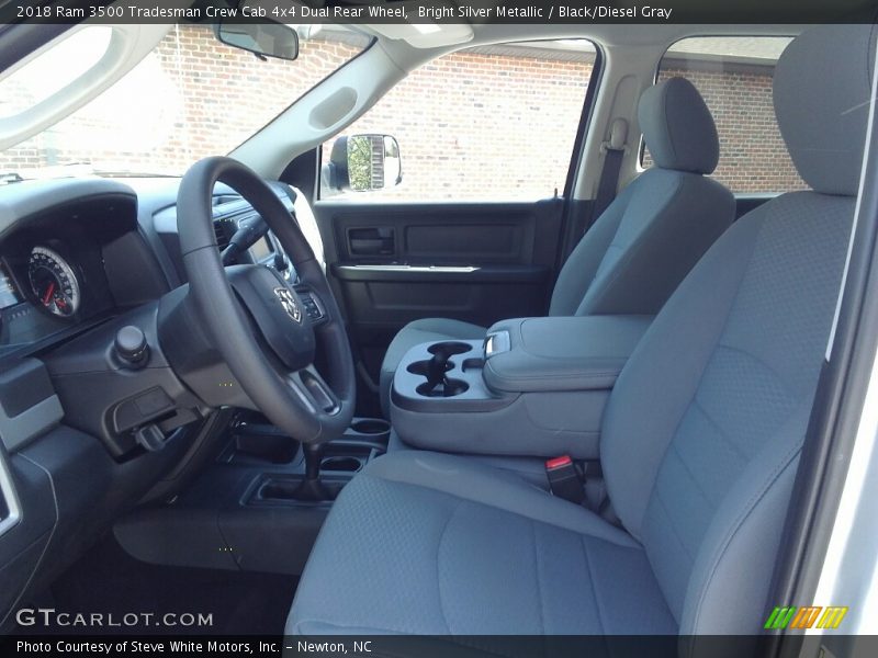 Bright Silver Metallic / Black/Diesel Gray 2018 Ram 3500 Tradesman Crew Cab 4x4 Dual Rear Wheel