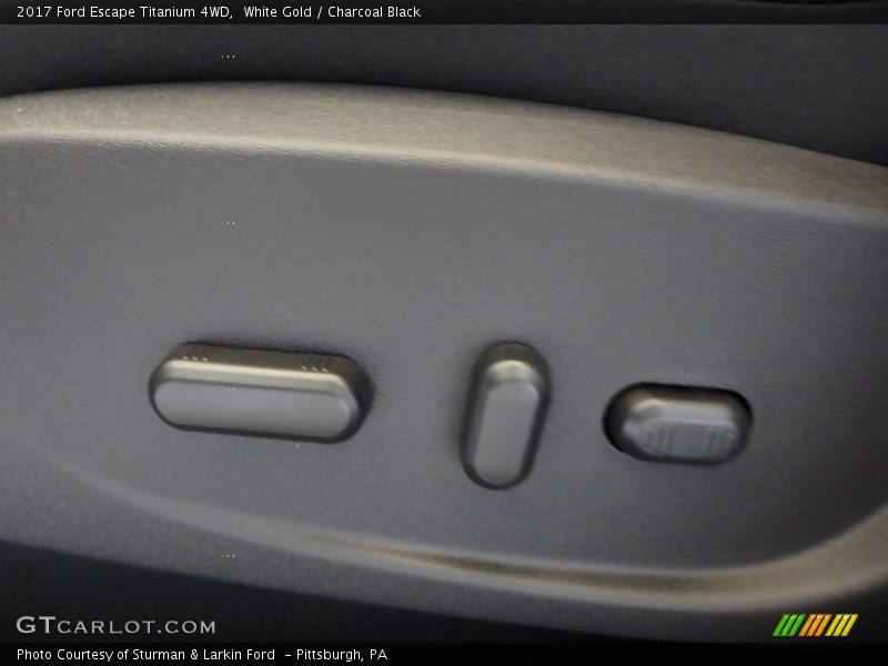 White Gold / Charcoal Black 2017 Ford Escape Titanium 4WD
