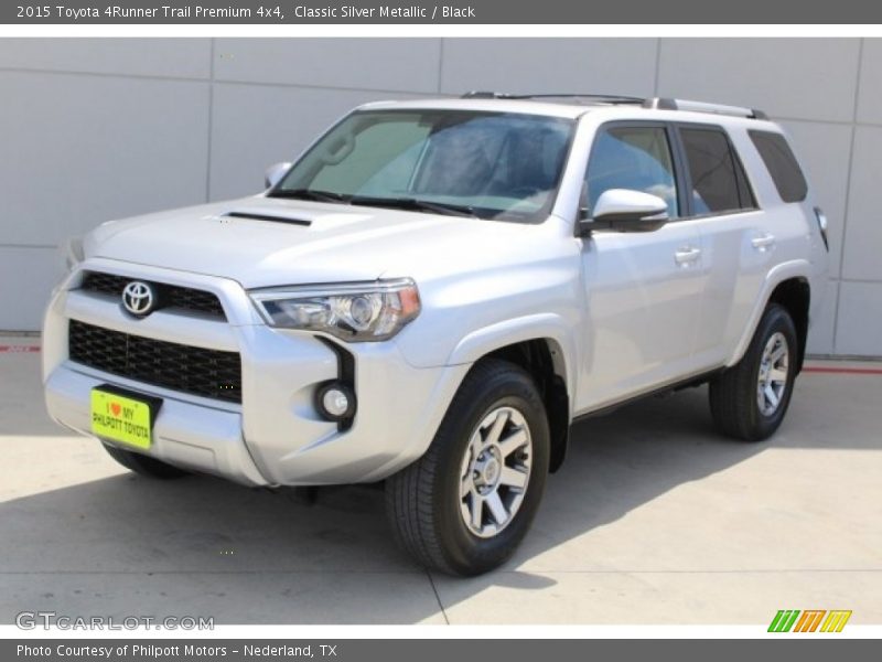 Classic Silver Metallic / Black 2015 Toyota 4Runner Trail Premium 4x4