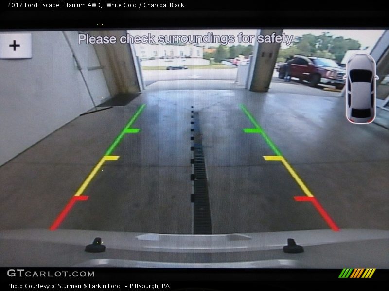 White Gold / Charcoal Black 2017 Ford Escape Titanium 4WD