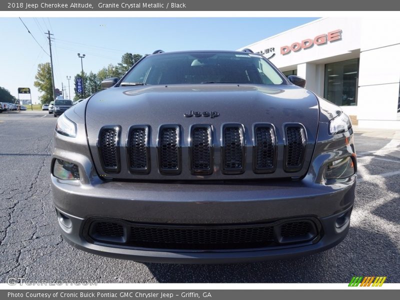 Granite Crystal Metallic / Black 2018 Jeep Cherokee Altitude