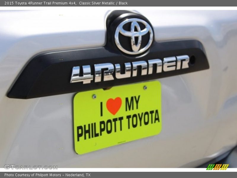 Classic Silver Metallic / Black 2015 Toyota 4Runner Trail Premium 4x4