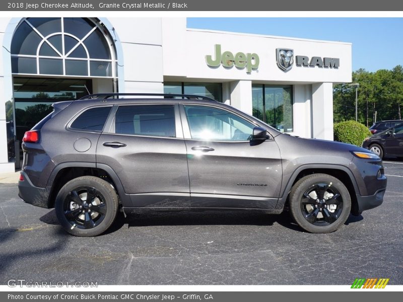 Granite Crystal Metallic / Black 2018 Jeep Cherokee Altitude