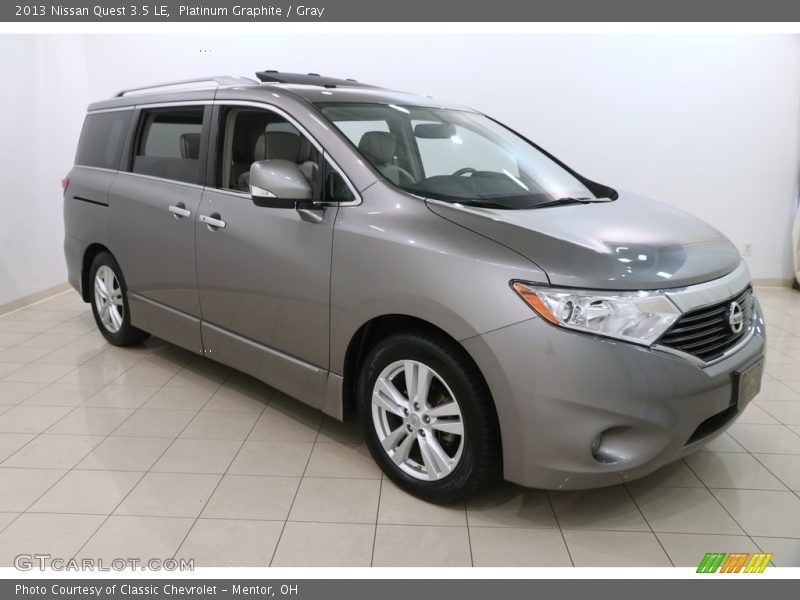Platinum Graphite / Gray 2013 Nissan Quest 3.5 LE