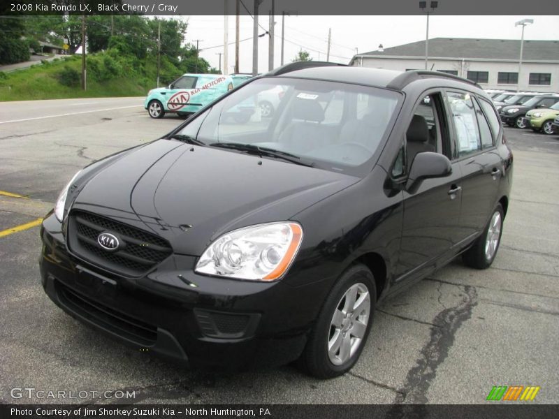 Black Cherry / Gray 2008 Kia Rondo LX