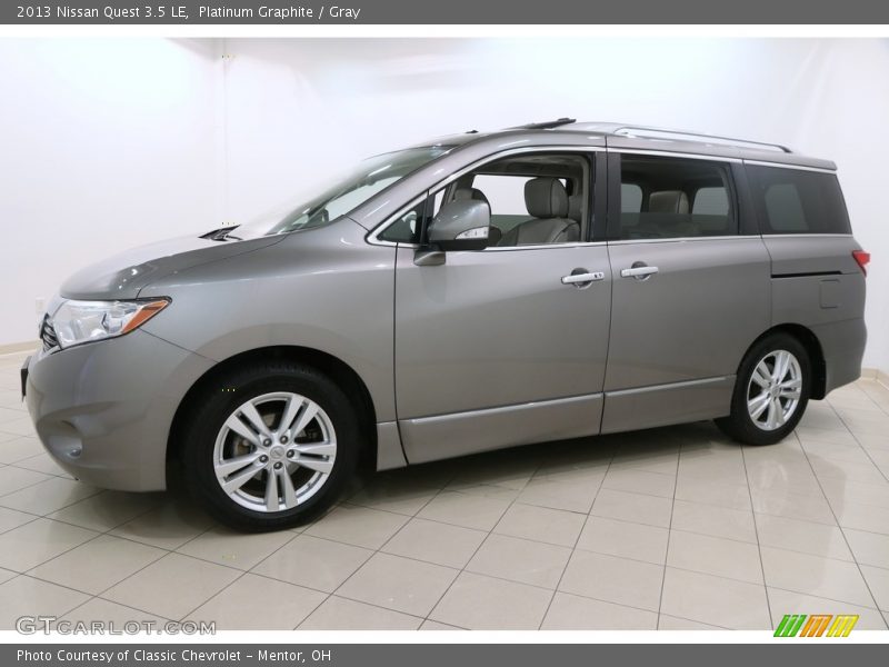 Platinum Graphite / Gray 2013 Nissan Quest 3.5 LE
