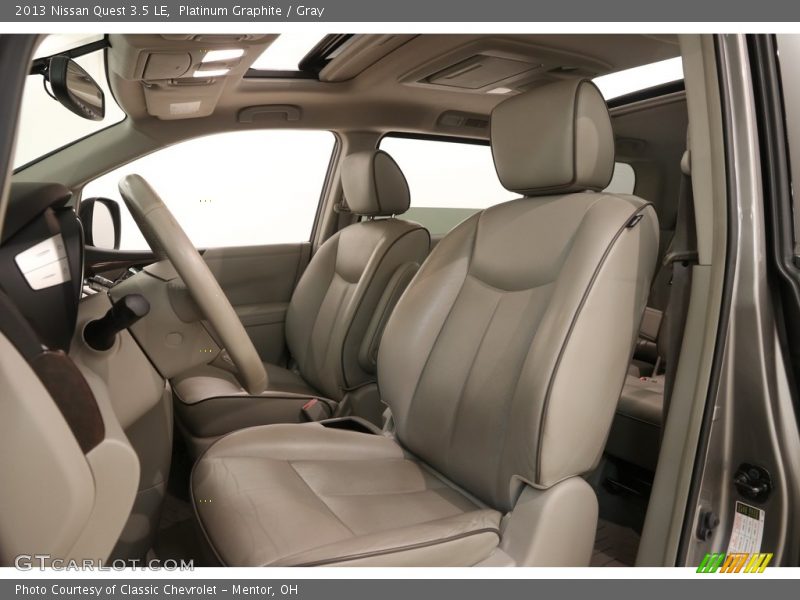 Platinum Graphite / Gray 2013 Nissan Quest 3.5 LE