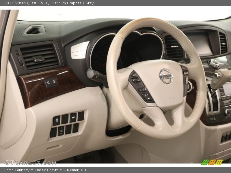 Platinum Graphite / Gray 2013 Nissan Quest 3.5 LE