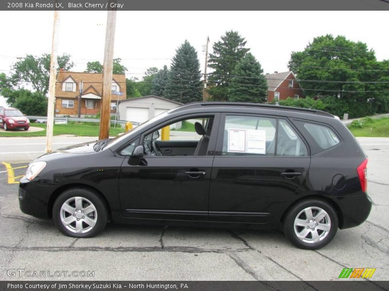 Black Cherry / Gray 2008 Kia Rondo LX