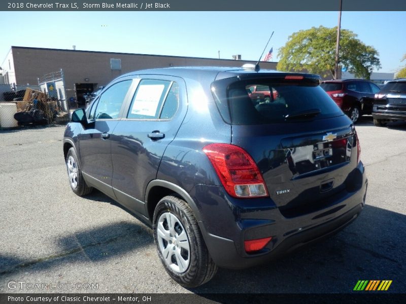 Storm Blue Metallic / Jet Black 2018 Chevrolet Trax LS