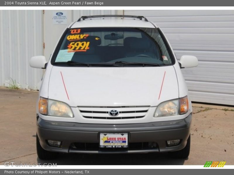 Aspen Green Pearl / Fawn Beige 2004 Toyota Sienna XLE