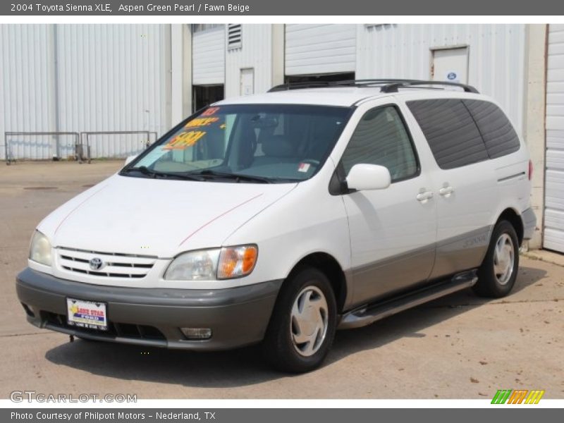 Aspen Green Pearl / Fawn Beige 2004 Toyota Sienna XLE