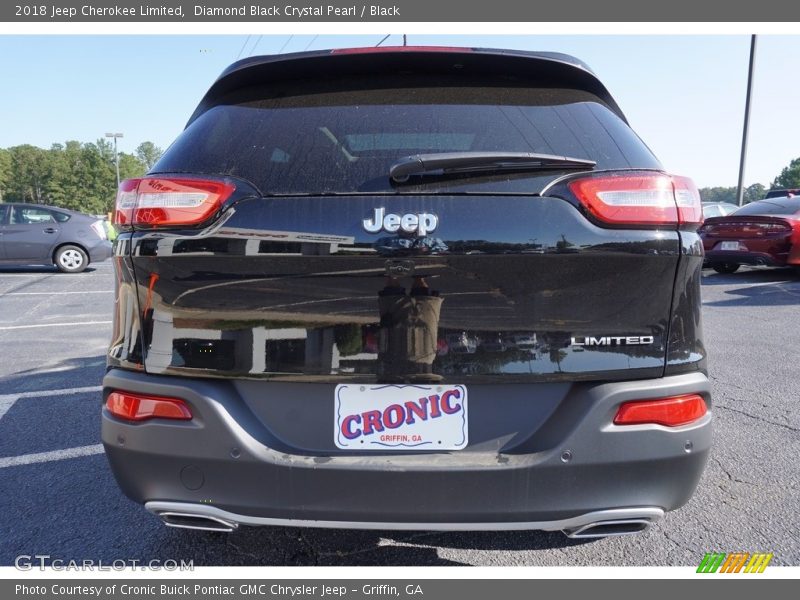 Diamond Black Crystal Pearl / Black 2018 Jeep Cherokee Limited