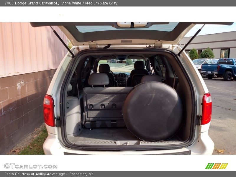 Stone White / Medium Slate Gray 2005 Dodge Grand Caravan SE