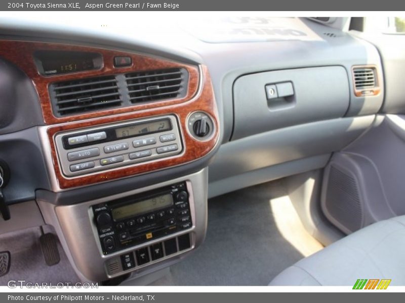 Aspen Green Pearl / Fawn Beige 2004 Toyota Sienna XLE