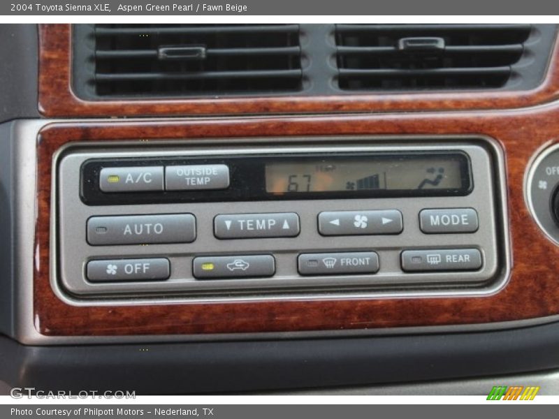 Aspen Green Pearl / Fawn Beige 2004 Toyota Sienna XLE