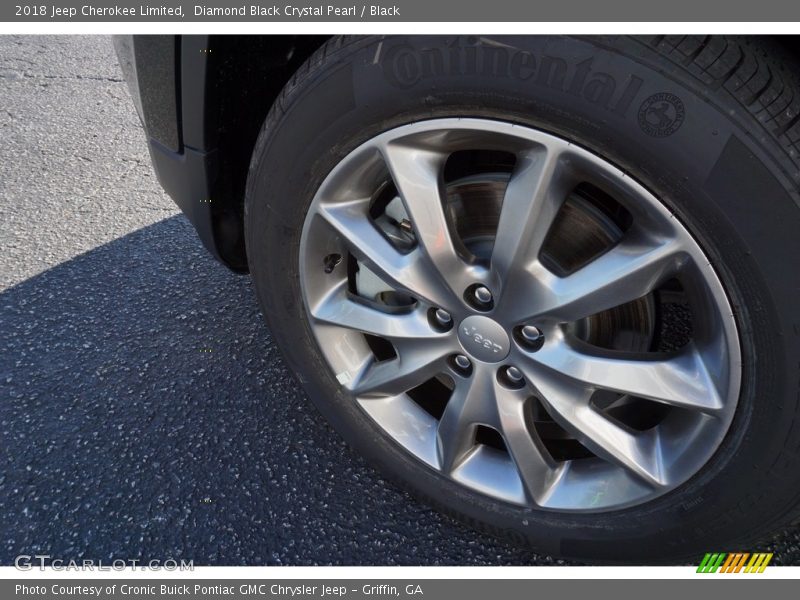 Diamond Black Crystal Pearl / Black 2018 Jeep Cherokee Limited